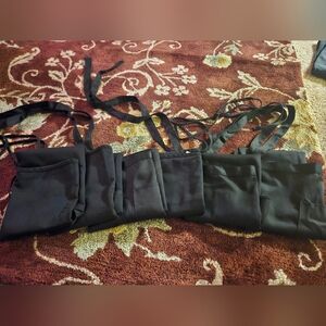 LOT OF 6 Knee Length Server Aprons "CHEF WORKS" BRAND